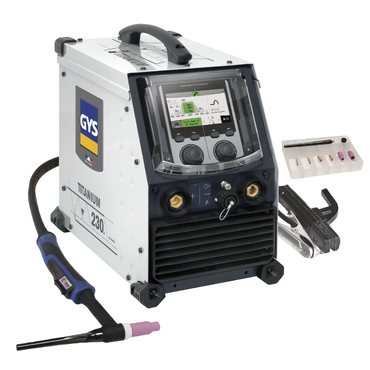[075924] Gys Multiweld Titanium Tig 230 AC/DC FV - Varusteilla (Sr26Db-8M)