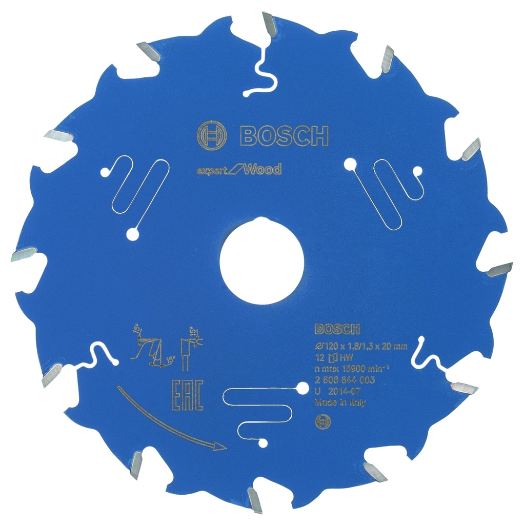 [2608644003] Bosch circular saw blade ESP WO 120X20X1.8/1.3 12H