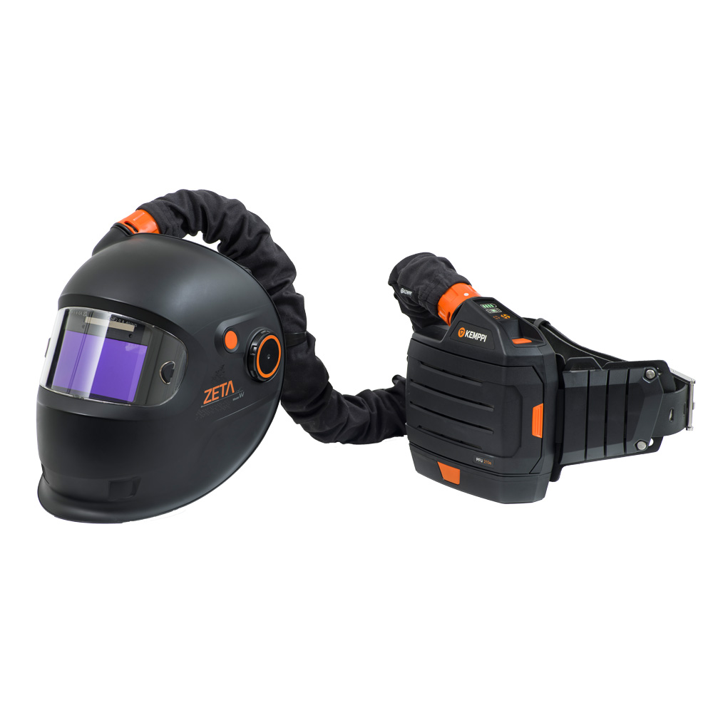 [P0735] Kemppi Zeta W201 Maski+ PFU 210e Puhallin, SD-akulla