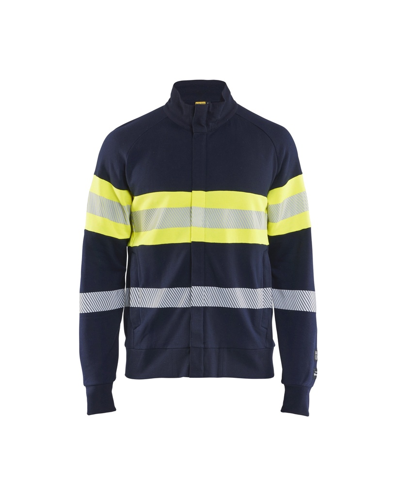 [346217628933 XS] Blåkläder 3462 Multinorm pusero (Mariininsininen/Huomio keltainen, XS)