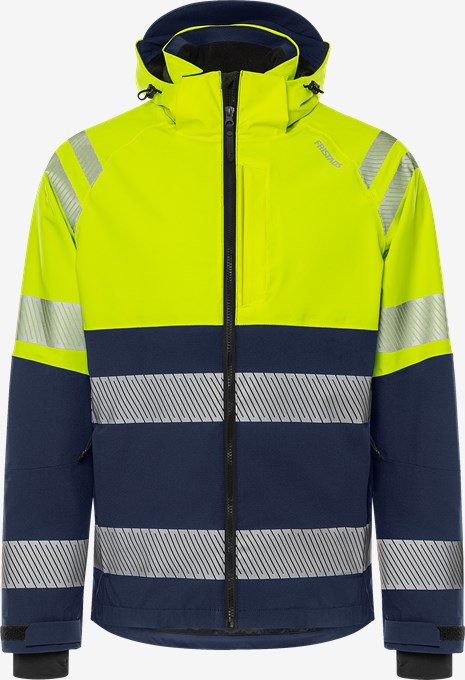 [300964-171-XS] Fristads 300964 High Vis Stretch Kuoritakki LK 1 4690 GLS (Neonkeltainen/Tummansininen, XS)