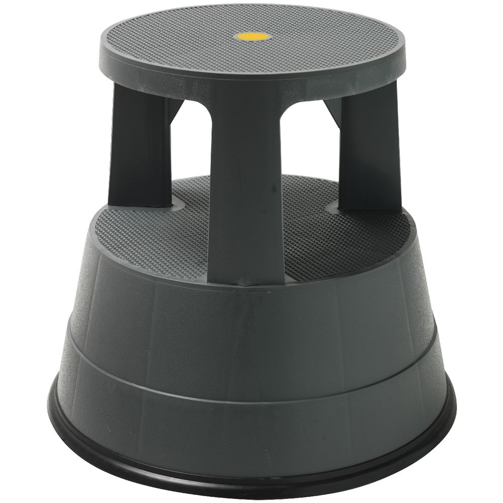 [240082] Tamoline Kick Step Rolling stool grey, max. 150kg