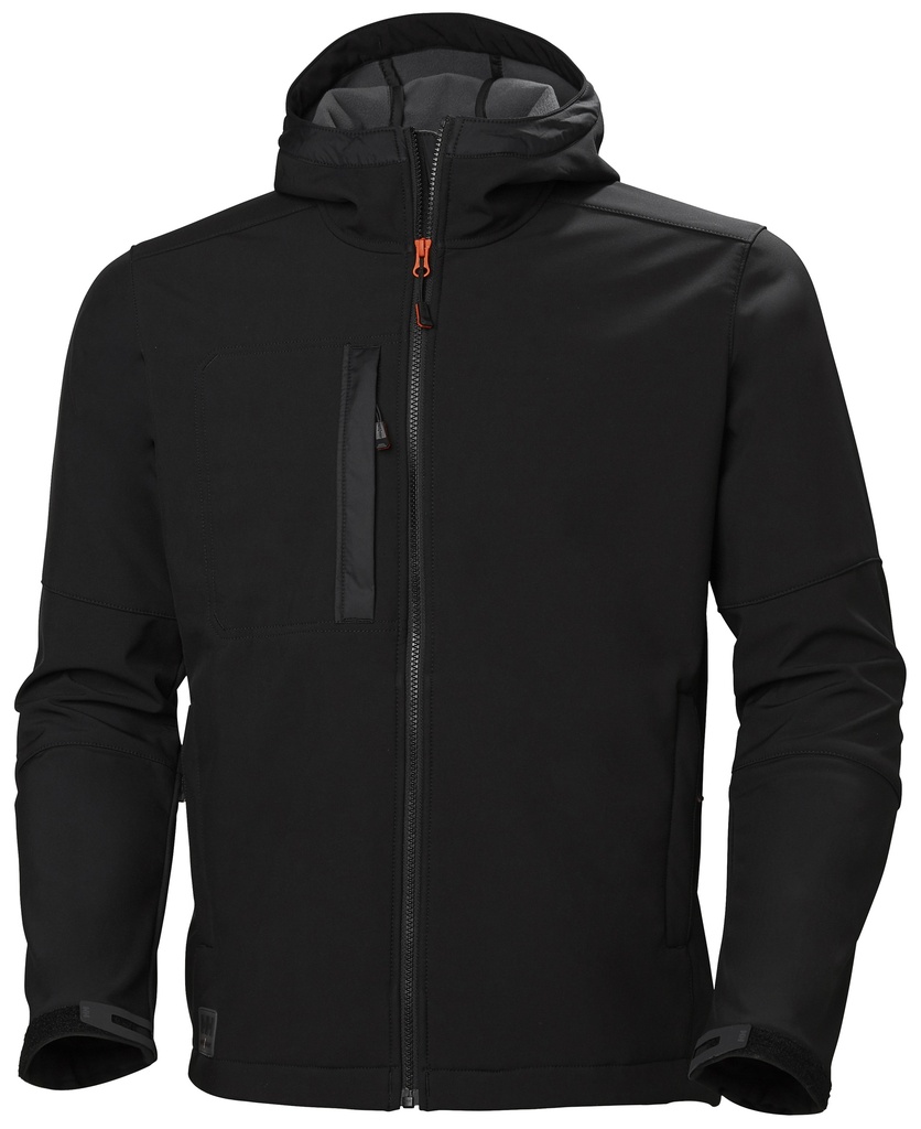 [74230_990-XS] Helly Hansen 74230 Kensington Softshelltakki hupulla (Musta, XS)