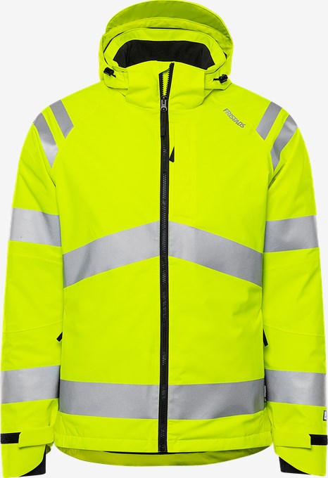 [301178-130-XS] Fristads 301178 High Vis Winter Jacket Cl 3 4682 GLPS (Neon Yellow  , XS)