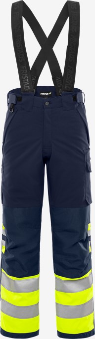 [301262-171-XS] Fristads High Vis Winter pants Cl 1 2681 GLPS (Neon Yellow/Dark Blue  , XS)