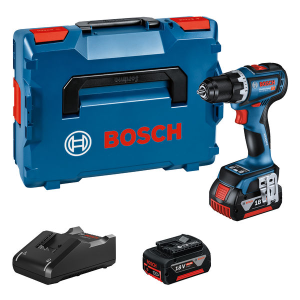 [06019K6004] Bosch GSR 18V-90 C Porakone 2x4Ah PC L-Boxx