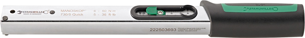 [730/12QUICK - 50184012] Stahlwille Torque Wrench 730 (14x18, 25-130 N·m)