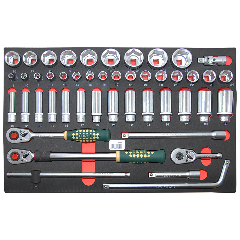 [4483] Force Foam Socket set 1/2", 48 pieces