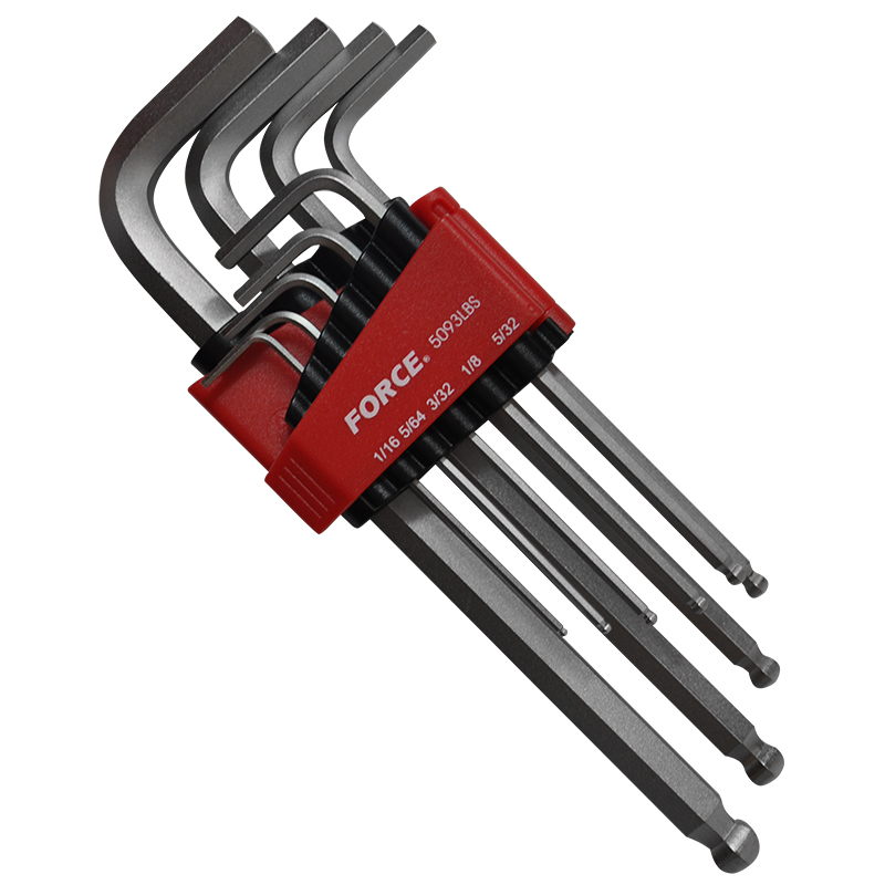 [5093LBS] Force 6 socket wrench set 1/16"-3/8", Ball head
