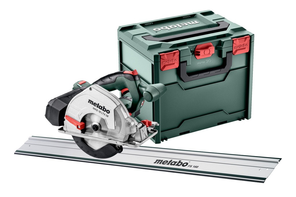 [691114000] Metabo Metallipyörösaha 18V, MKS18LTX58+FS160 + laturi ja 2,0Ah akku