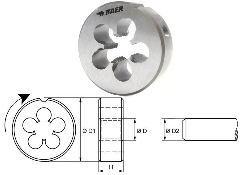 [111405001] Baer Die - HSSE RST - M (M 1.4, 0.3)