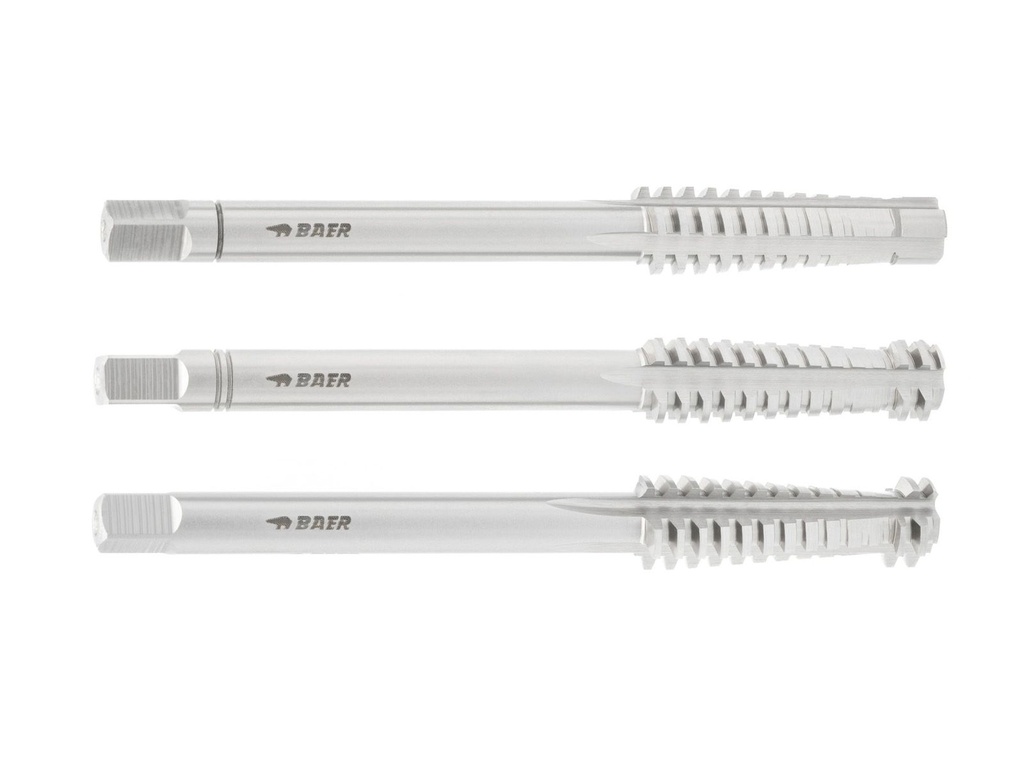 [230302002] Baer HSSG Hand Tap Set - 3-pcs - TR - left (TR 10, 1,5)