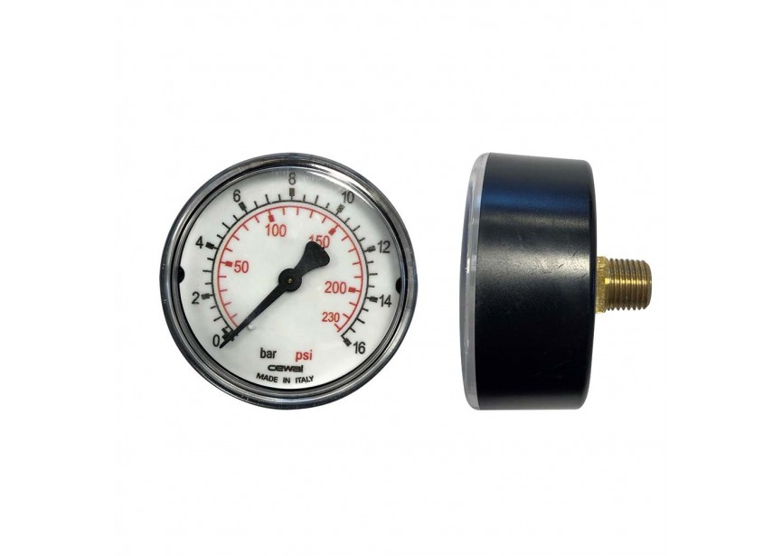 [27338/CM] Contimac Pressure gauge max 16 bar with 1/4'' axial connection