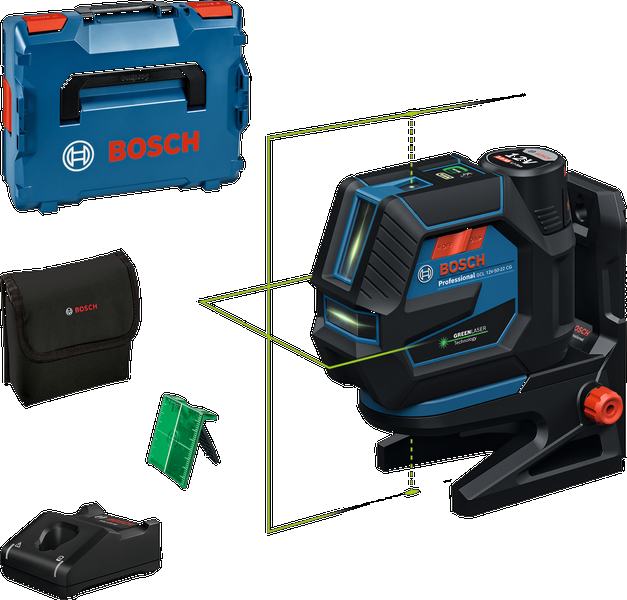 [0601066S02] Bosch Linjalaser GCL 12V-50-22 CG L-Boxx with battery