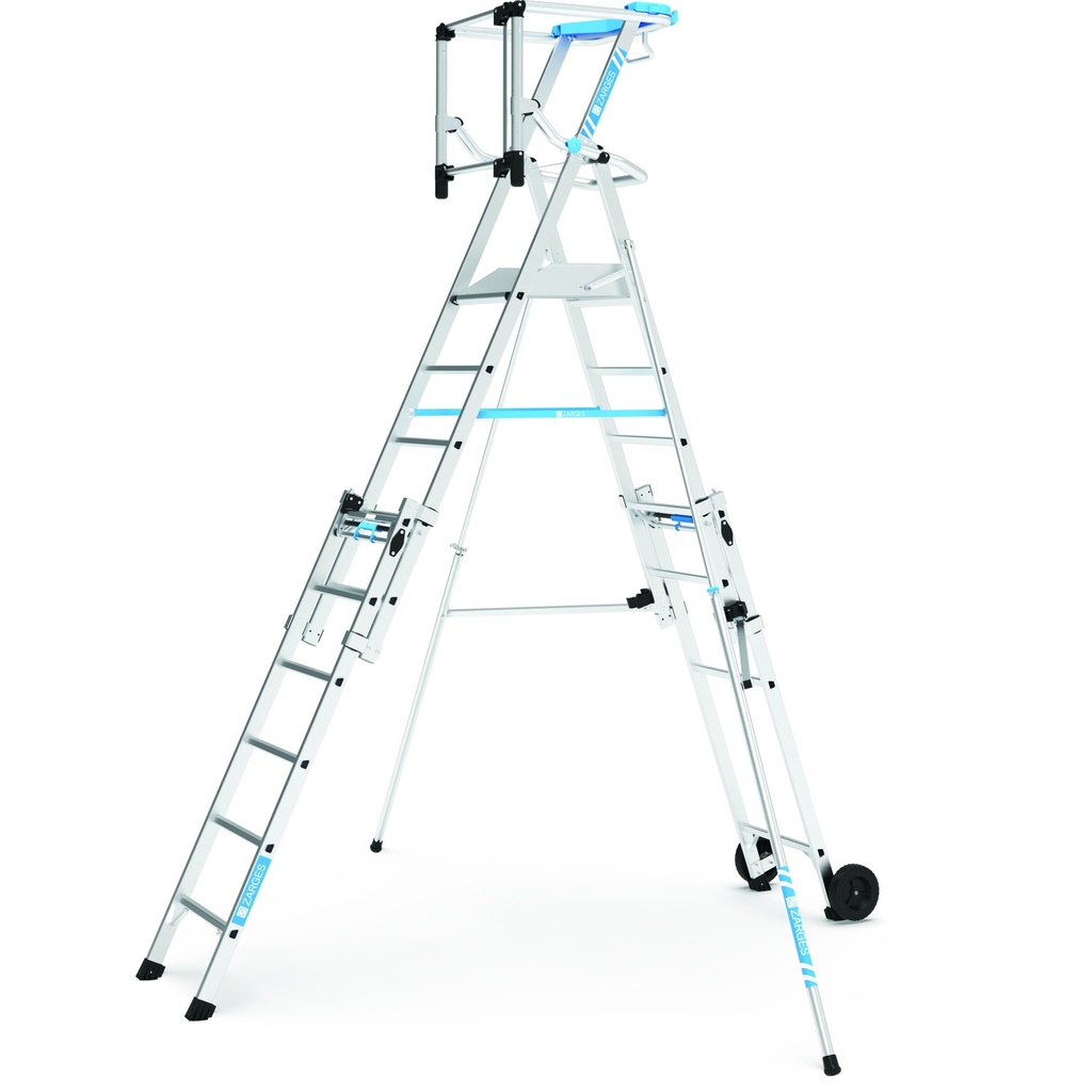 [41219] Zarges ZAP Masterflex S Height-Adjustable Work Platform, 6–9 steps