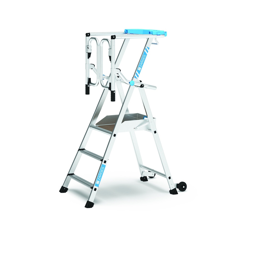 Zarges ZAP Safemaster Max S Work Platform with Gate, 3 steps