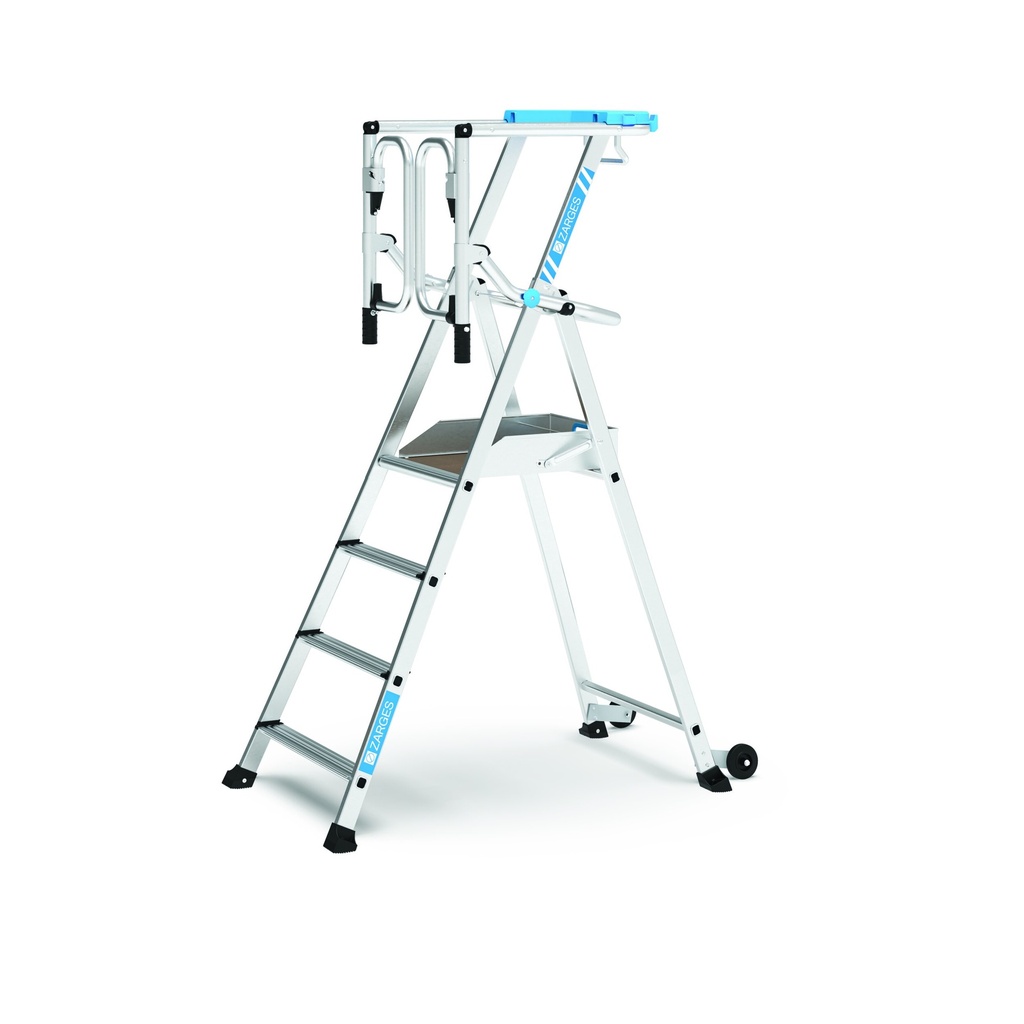 Zarges ZAP Safemaster Max S Work Platform with Gate, 4 steps