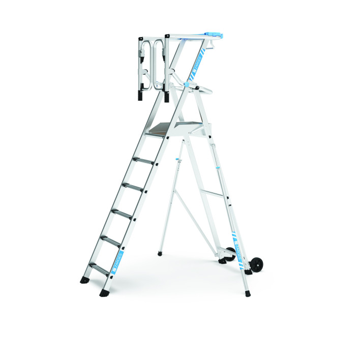 Zarges ZAP Safemaster Max S Work Platform with Gate, 6 steps