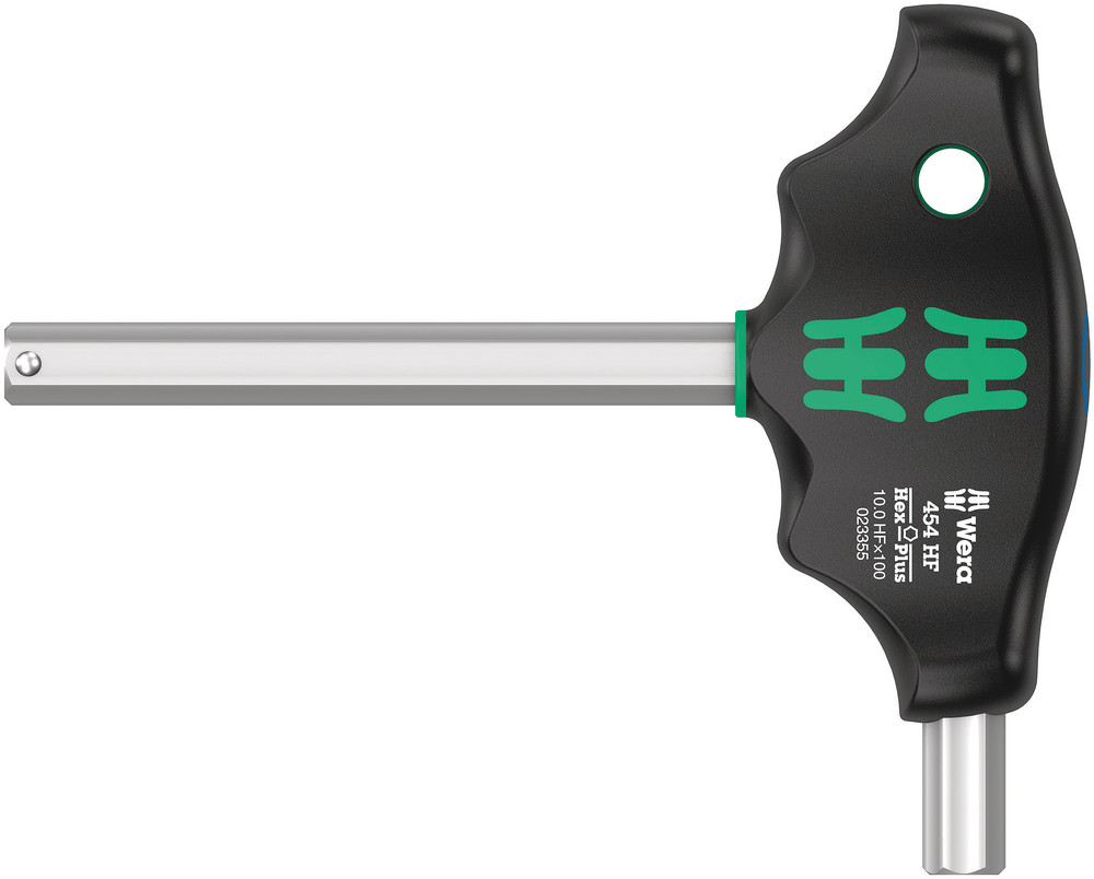 Wera 454 HF T-kahvallinen kuusioruuvitaltta Hex-Plus, pitotoiminto