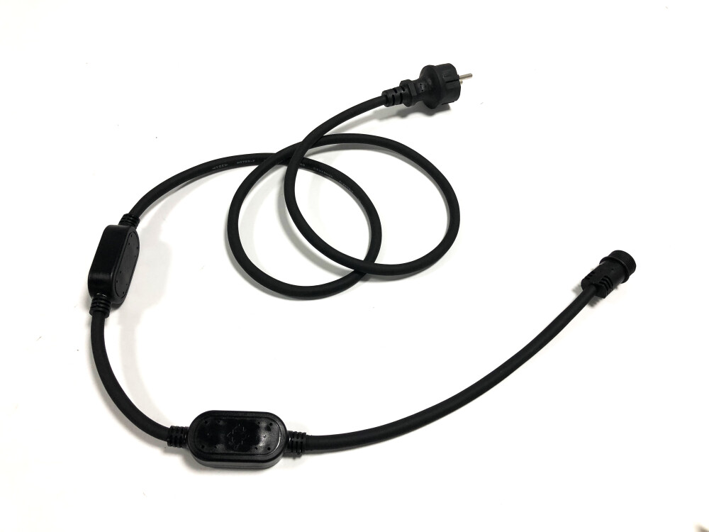 Tamo Virtajohto Pistokkeella Led-Valonauhoille 1.5m, 1200W max. 100m IP66