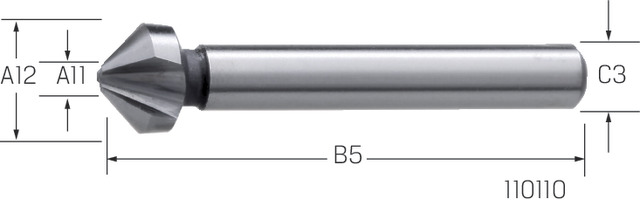 Premus Kärkiupotin 90° HSS DIN335/C