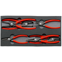 Knipex Lukkorengaspihtisarja, 6-osaa, Foam