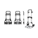 Pakettikärry 200kg, Kokoontaitettava, Alumiinia