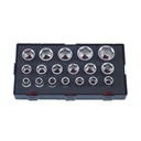 Force Sockets 1/2", 10-32mm, 18 parts